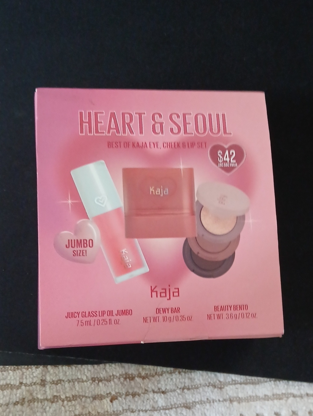 Kaja Heart & Seoul Best Of Kaja Eye, Cheek, And, Lip Set New In Sealed Box